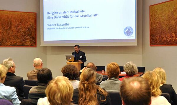 Vortrag von Prof. Dr. Walter Rosenthal, Präsident der Friedrich-Schiller-Universität Jena.